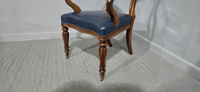 Early Victorian Mahogany Desk Chair