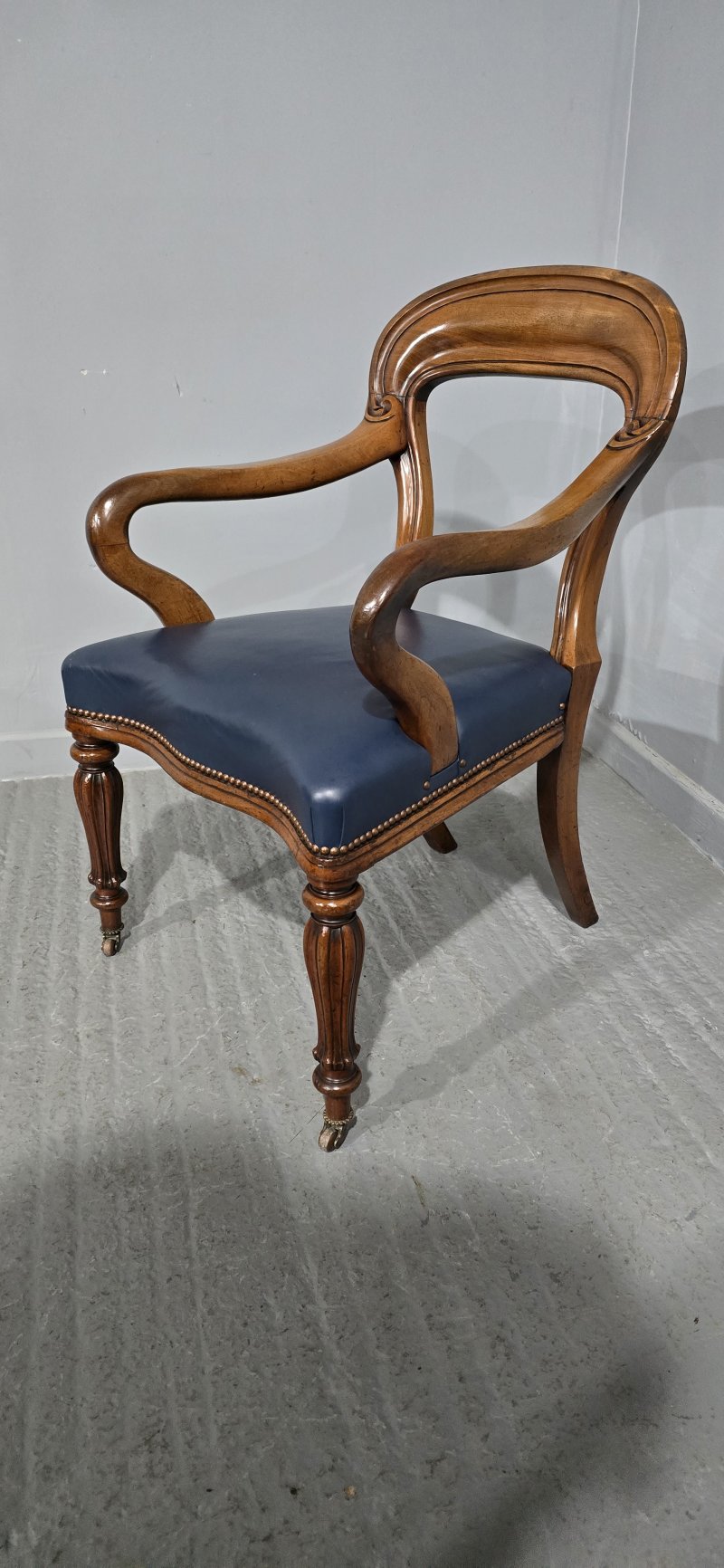 Early Victorian Mahogany Desk Chair