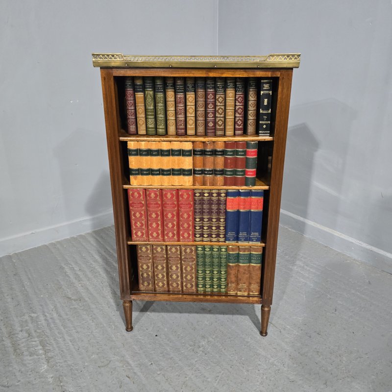Fine French Walnut Bookcase of Small Proportions