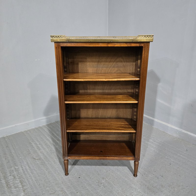 Fine French Walnut Bookcase of Small Proportions