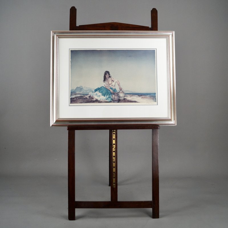 A 19Th Century Mahogany Easel