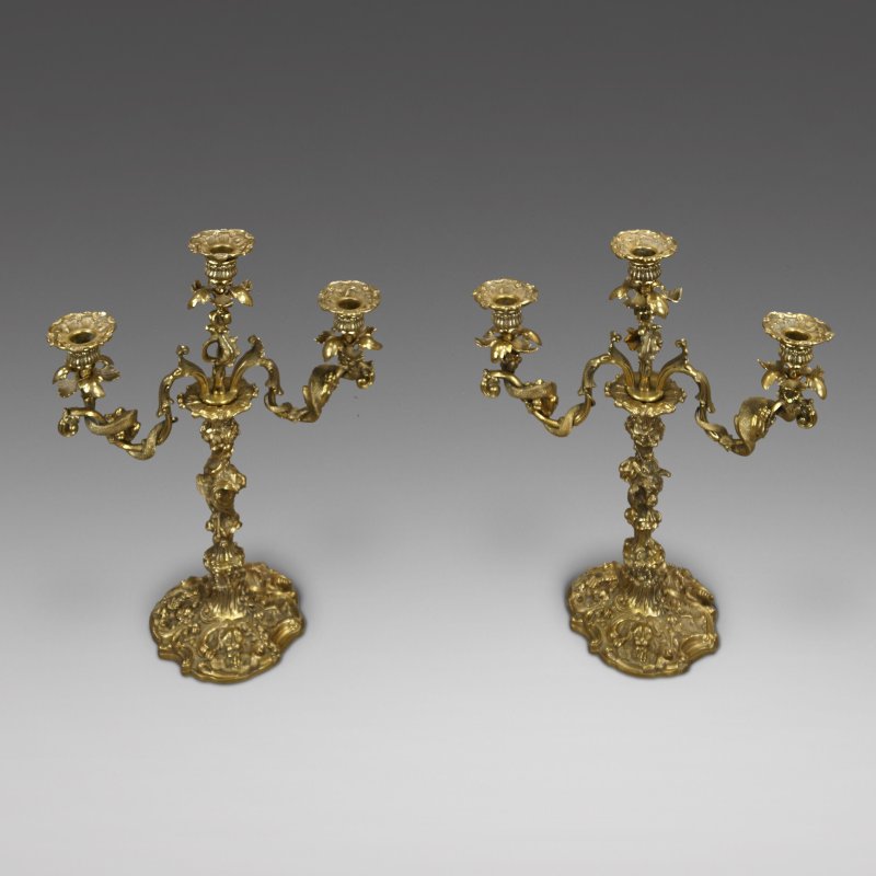 A Superb Pair Of Ormolu Candelarbra