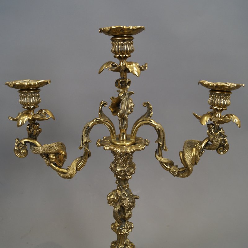 A Superb Pair Of Ormolu Candelarbra