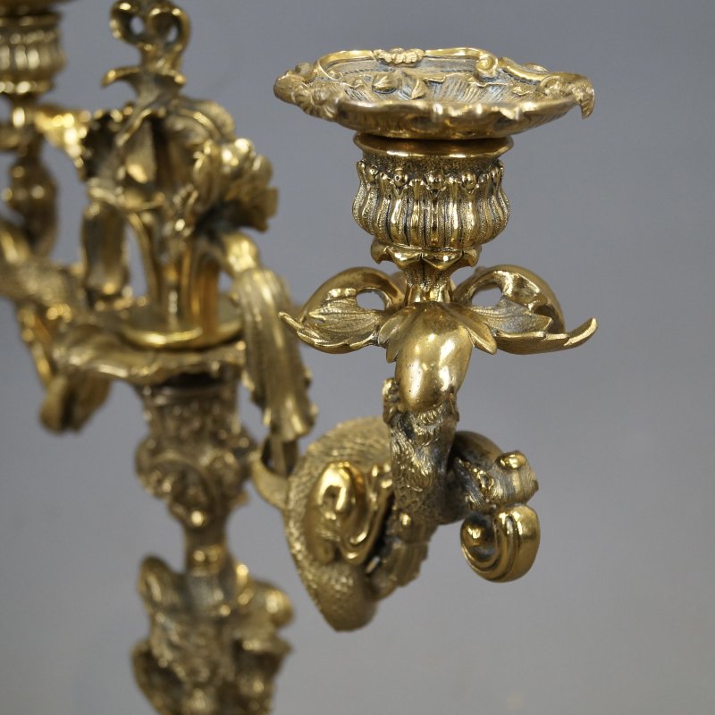 A Superb Pair Of Ormolu Candelarbra
