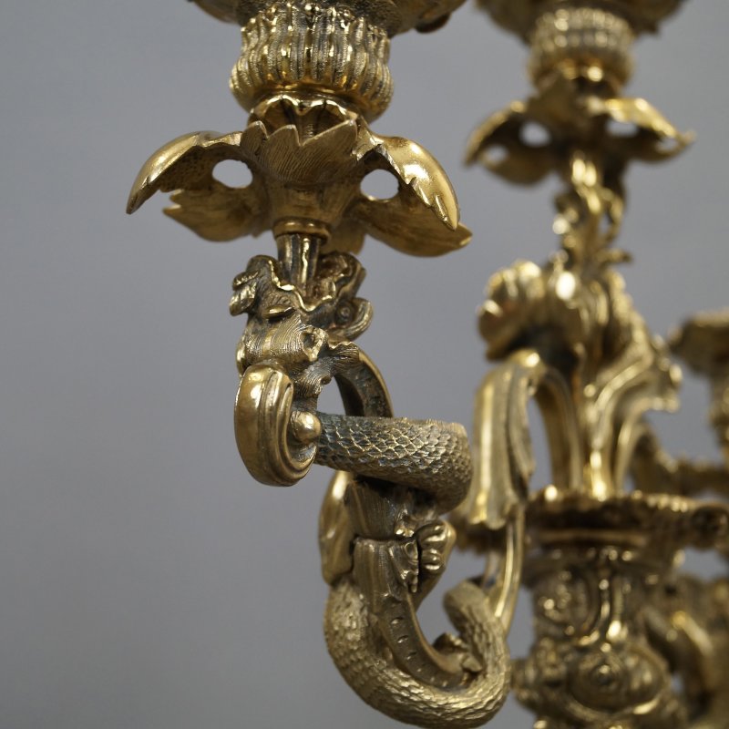 A Superb Pair Of Ormolu Candelarbra