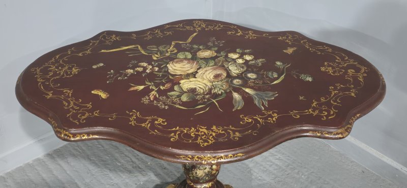 Superb Italian Painted Table