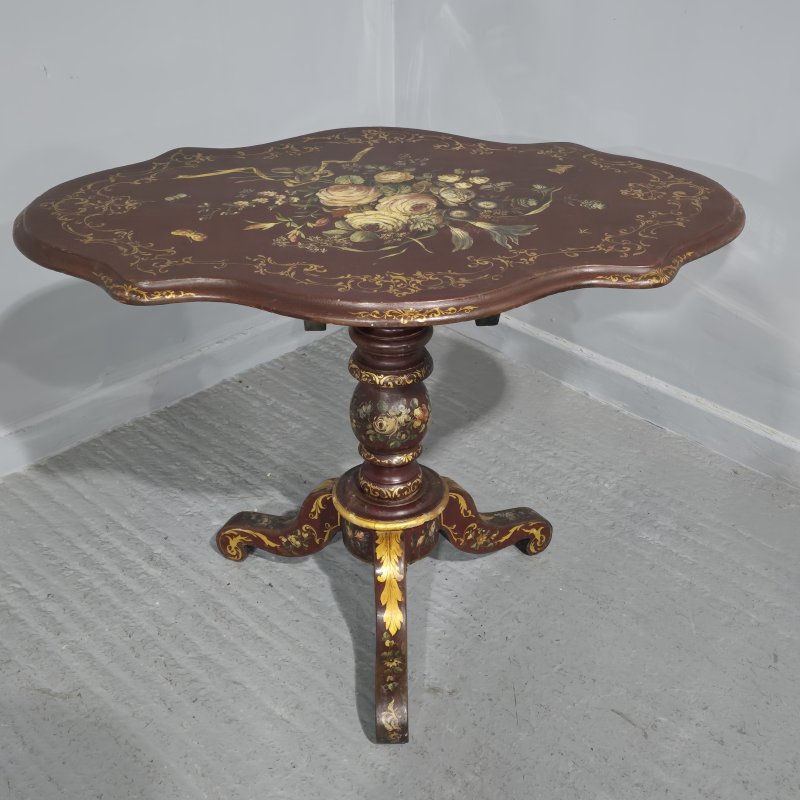 Superb Italian Painted Table