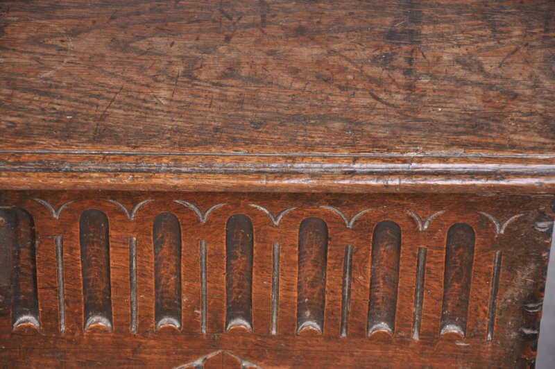 17th Century Oak Plank Coffer