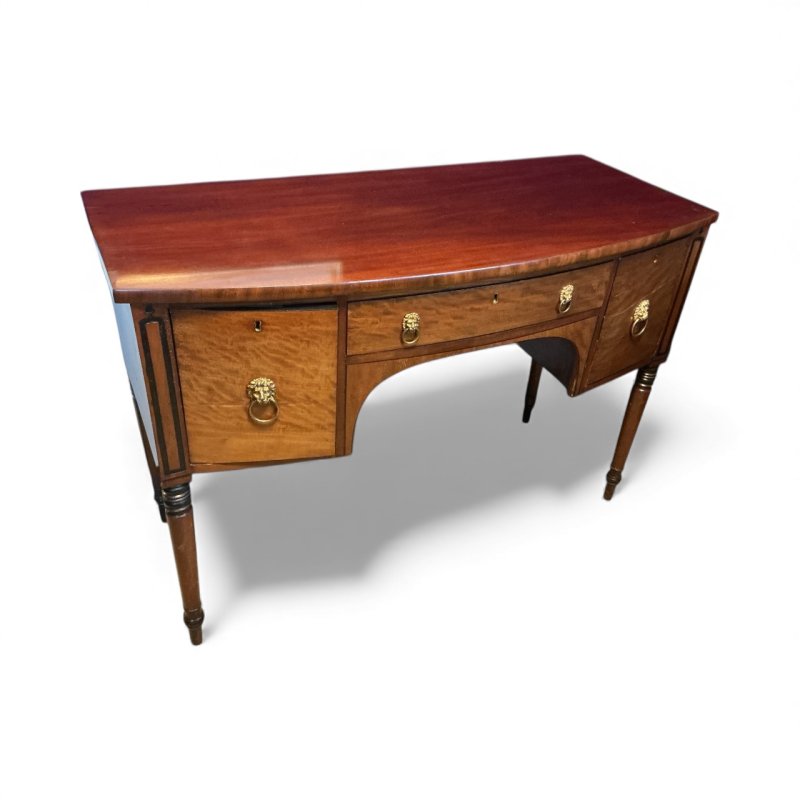 Regency Mahogany Bow Front Sideboard