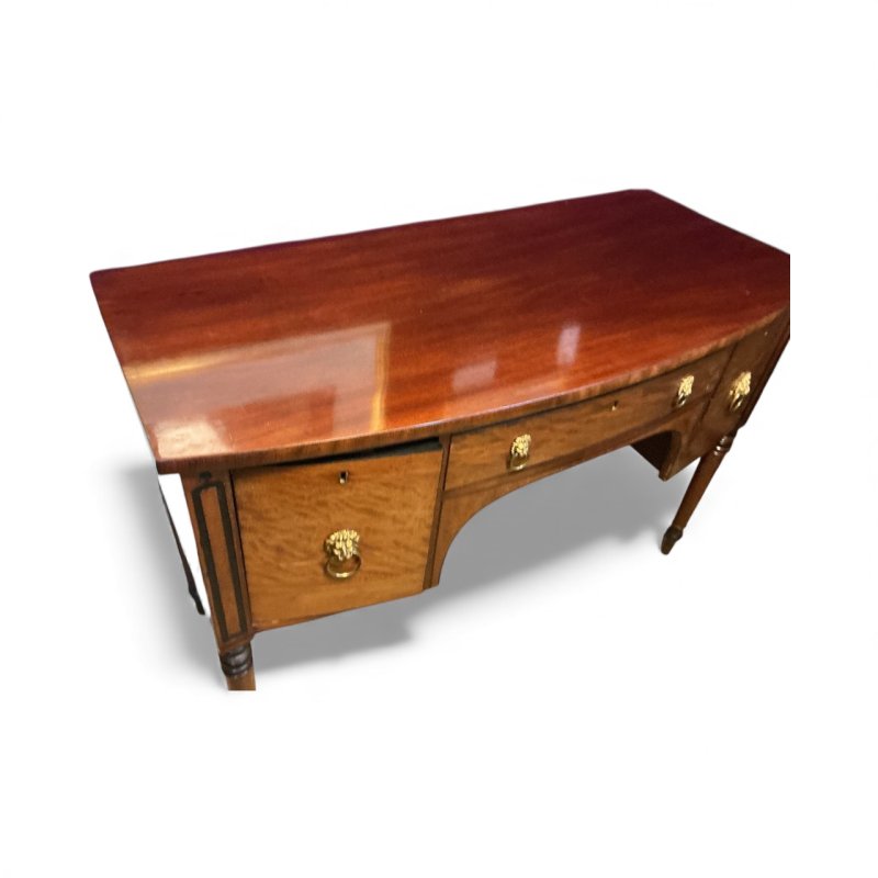 Regency Mahogany Bow Front Sideboard