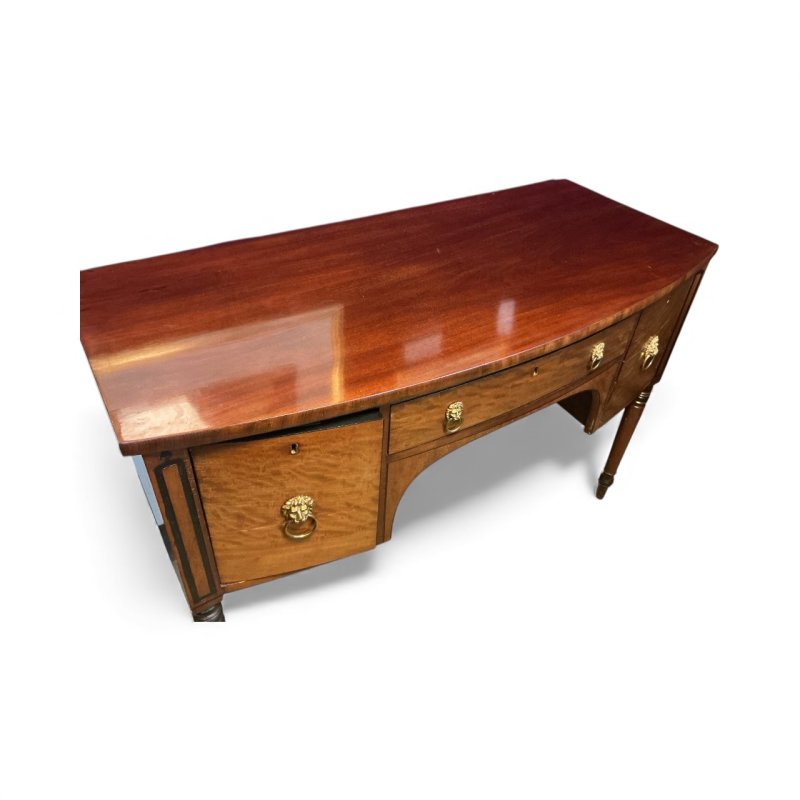 Regency Mahogany Bow Front Sideboard