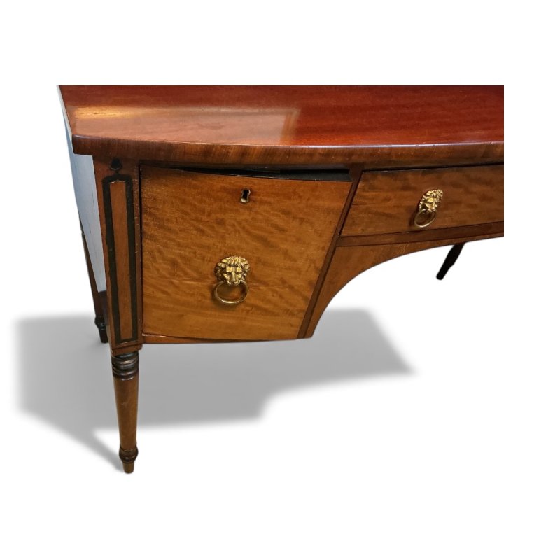 Regency Mahogany Bow Front Sideboard