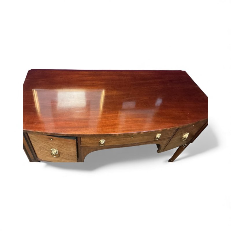 Regency Mahogany Bow Front Sideboard