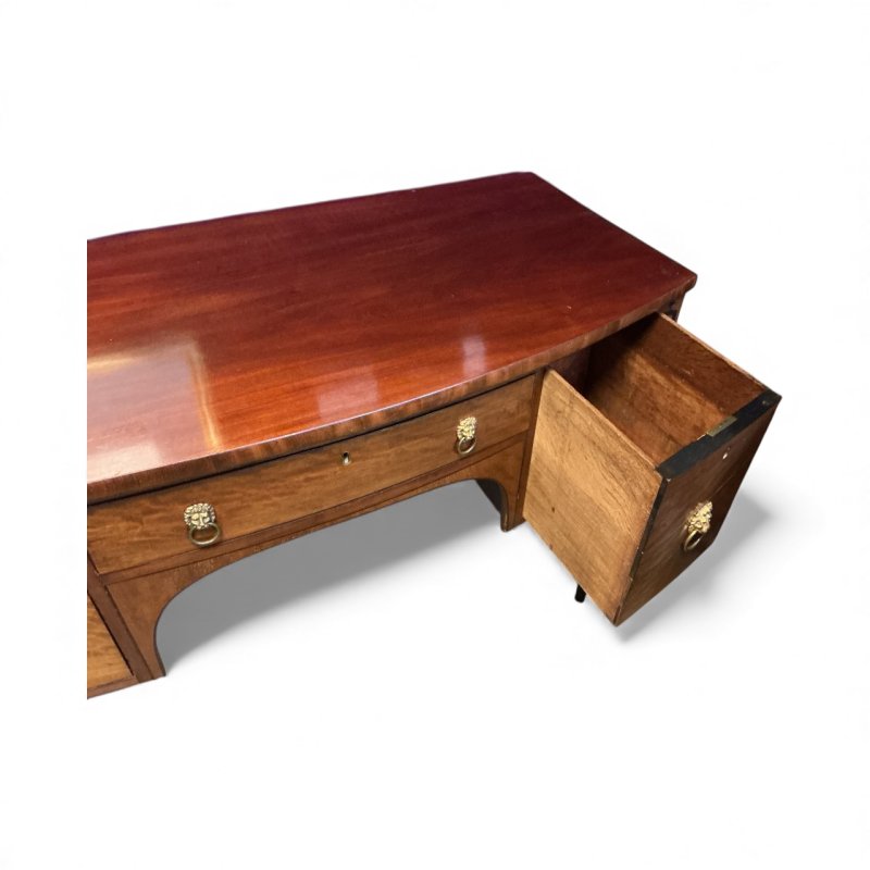 Regency Mahogany Bow Front Sideboard