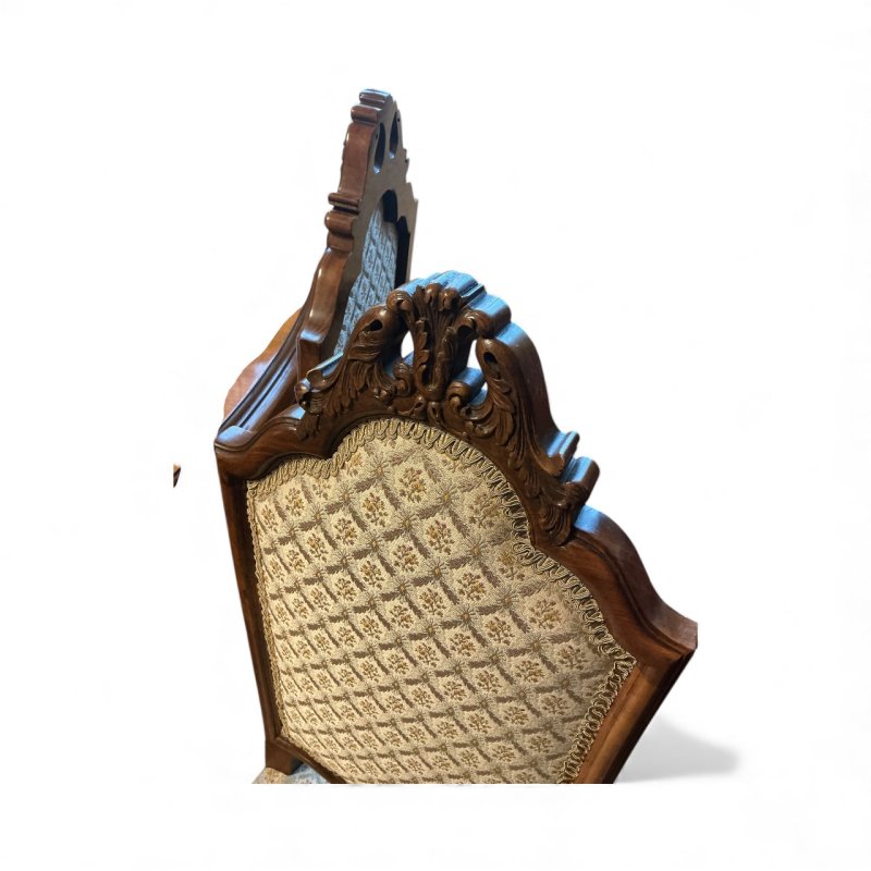 Burr Walnut & Walnut Dining Table & Eight Chairs