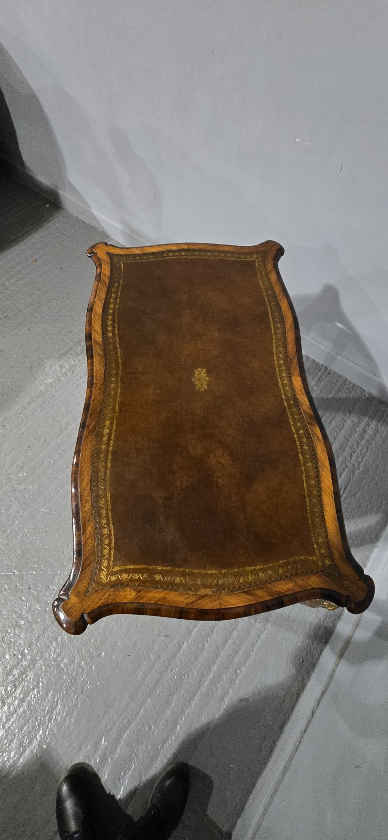 Fine French Burr Walnut Bureau Platt Desk