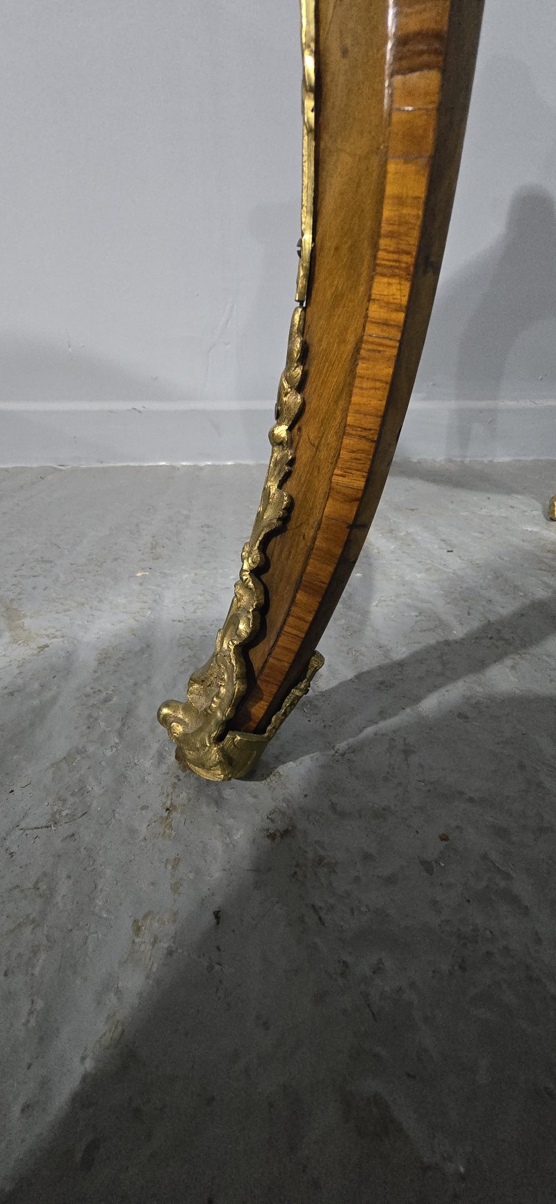 Fine French Burr Walnut Bureau Platt Desk