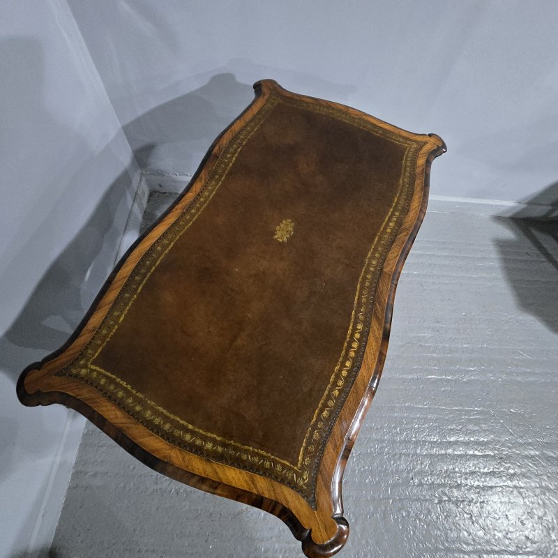 Fine French Burr Walnut Bureau Platt Desk