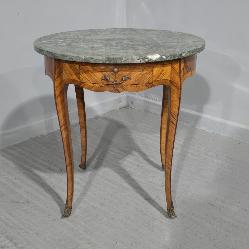 Super French Marble Topped Gueridon