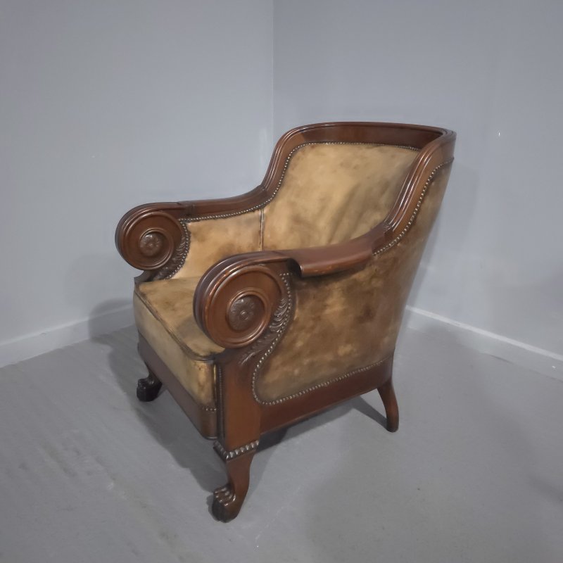 Outstanding Library Chair in the Manner of George Bullock