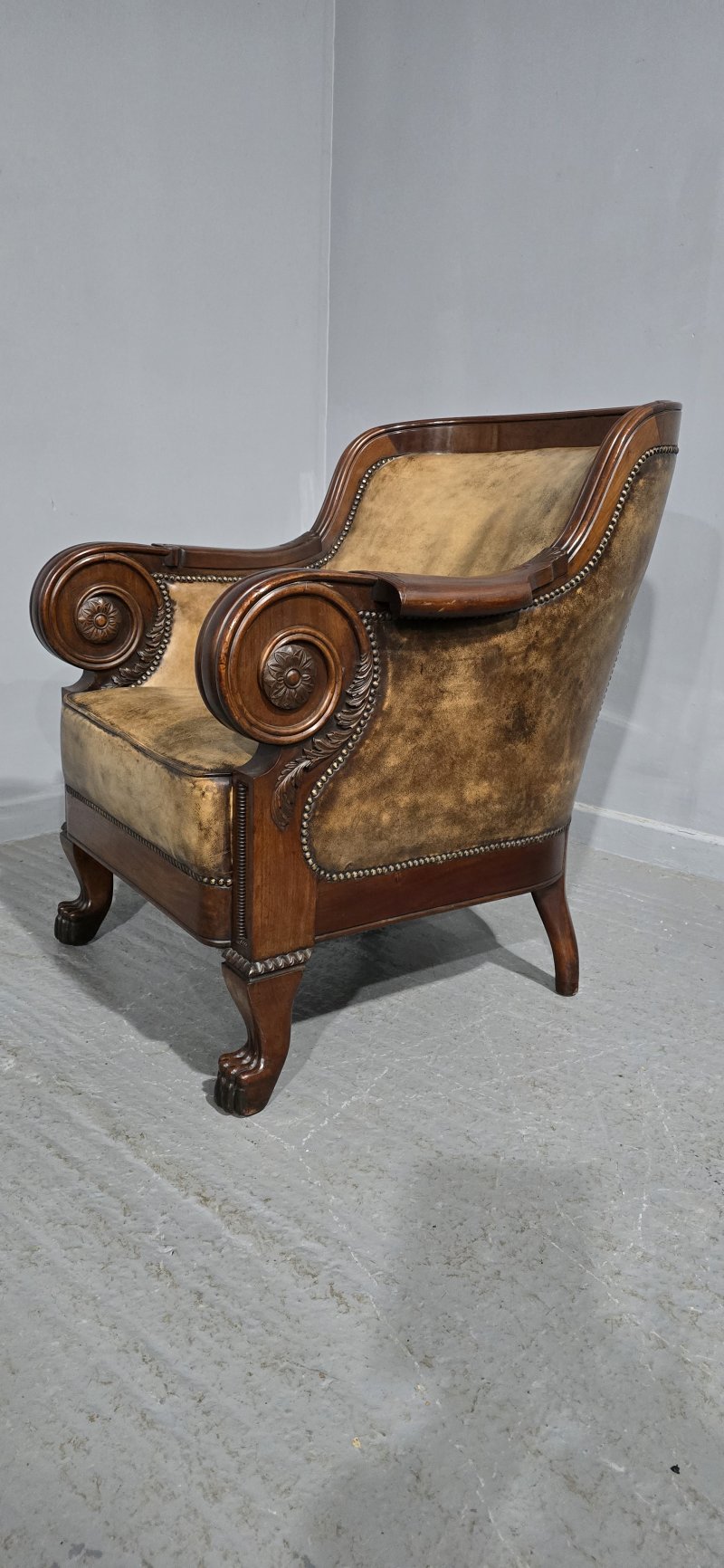Outstanding Library Chair in the Manner of George Bullock