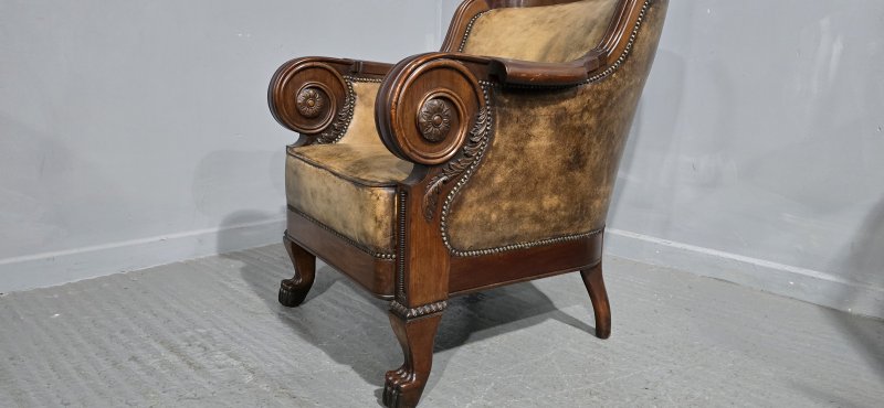 Outstanding Library Chair in the Manner of George Bullock