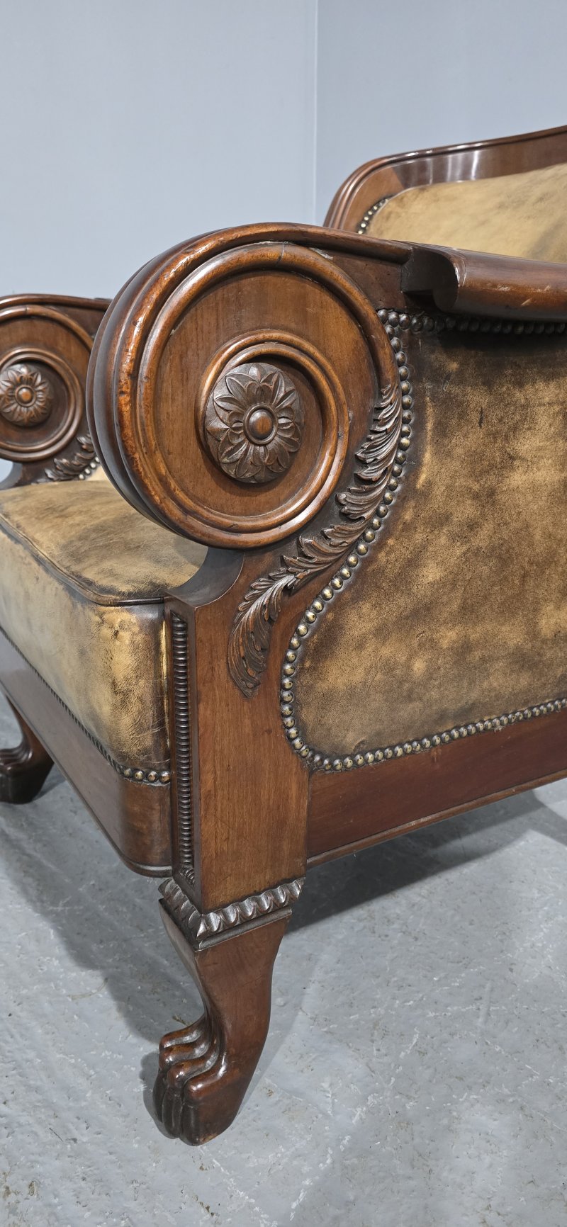 Outstanding Library Chair in the Manner of George Bullock