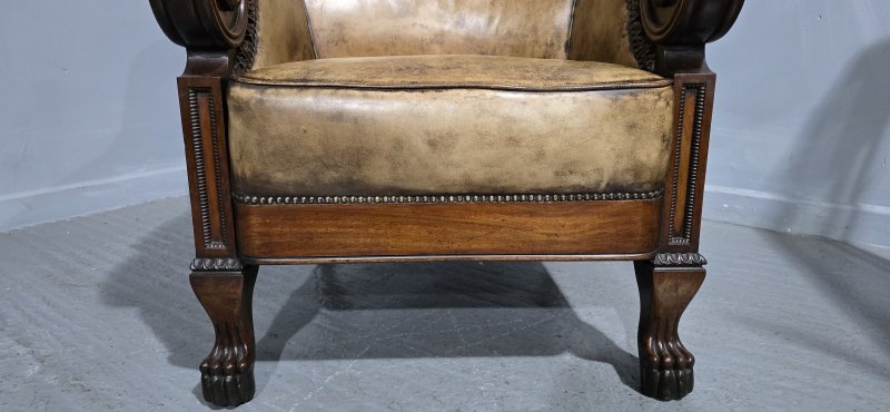 Outstanding Library Chair in the Manner of George Bullock