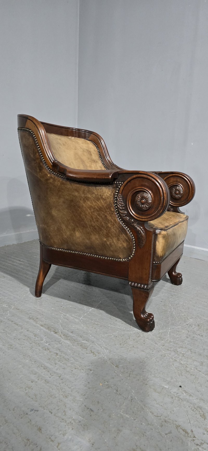 Outstanding Library Chair in the Manner of George Bullock