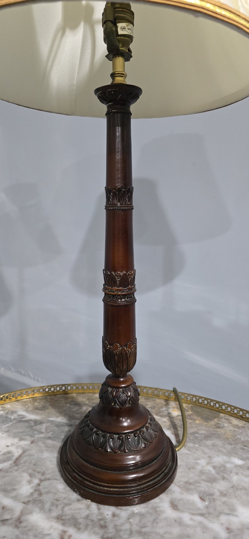 Pair French Bronzed Table Lamps