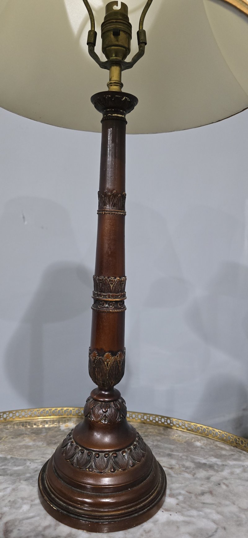 Pair French Bronzed Table Lamps