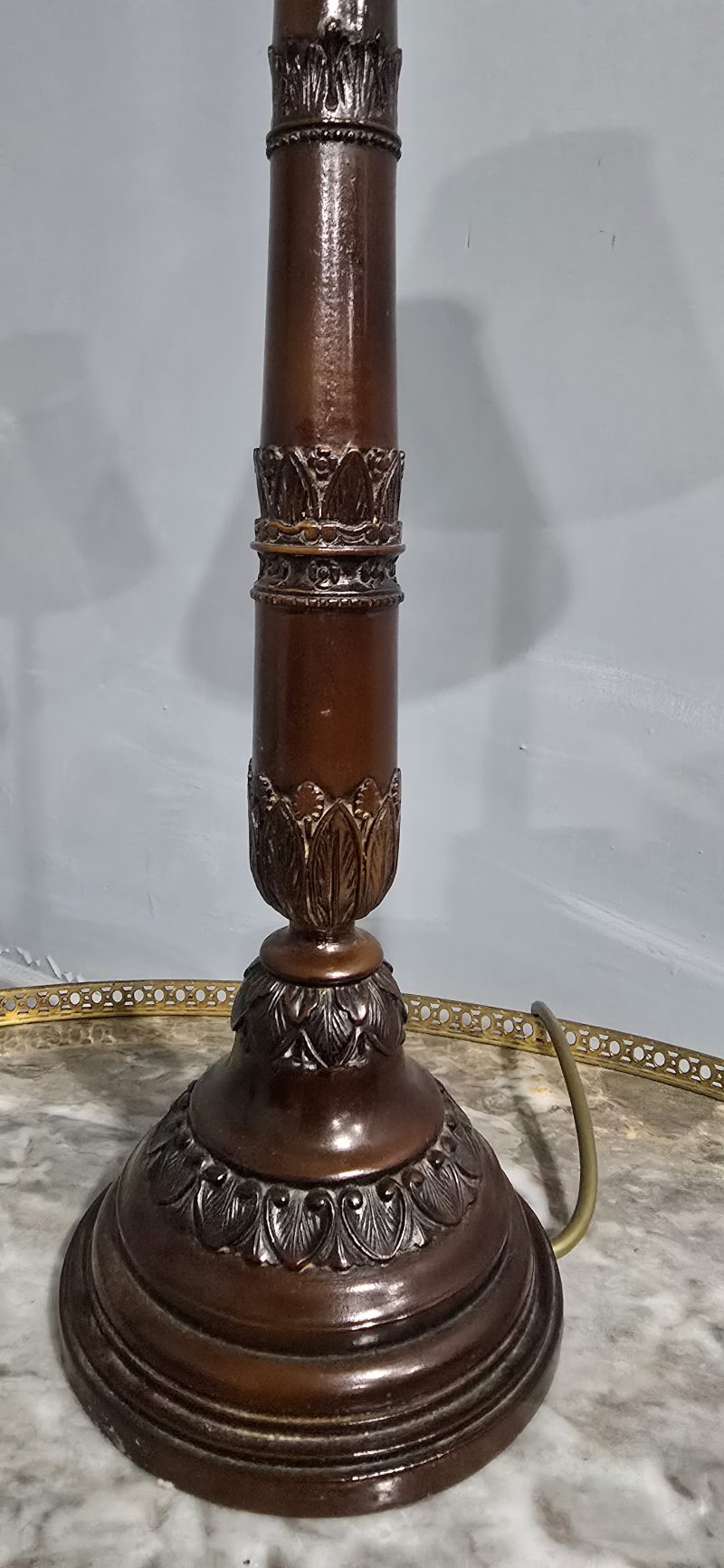 Pair French Bronzed Table Lamps