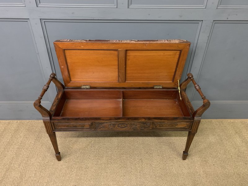 Victorian Rosewood Piano Duet Stool