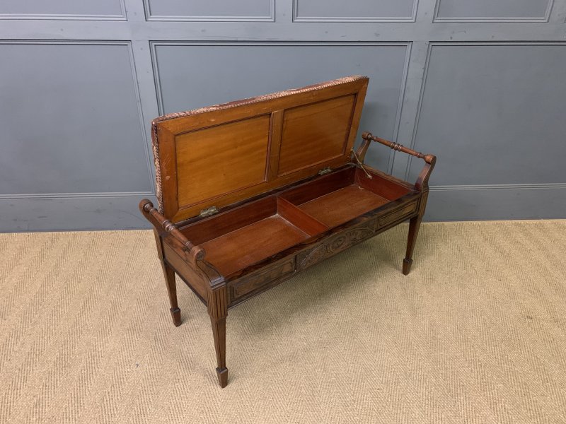 Victorian Rosewood Piano Duet Stool