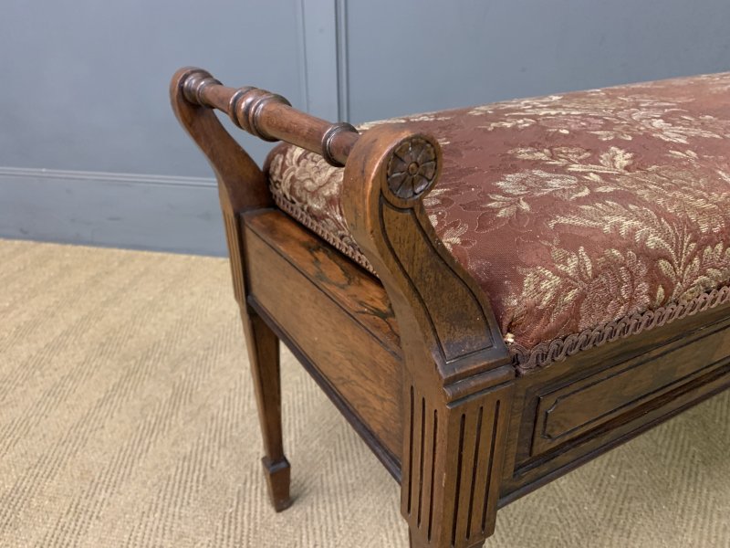 Victorian Rosewood Piano Duet Stool
