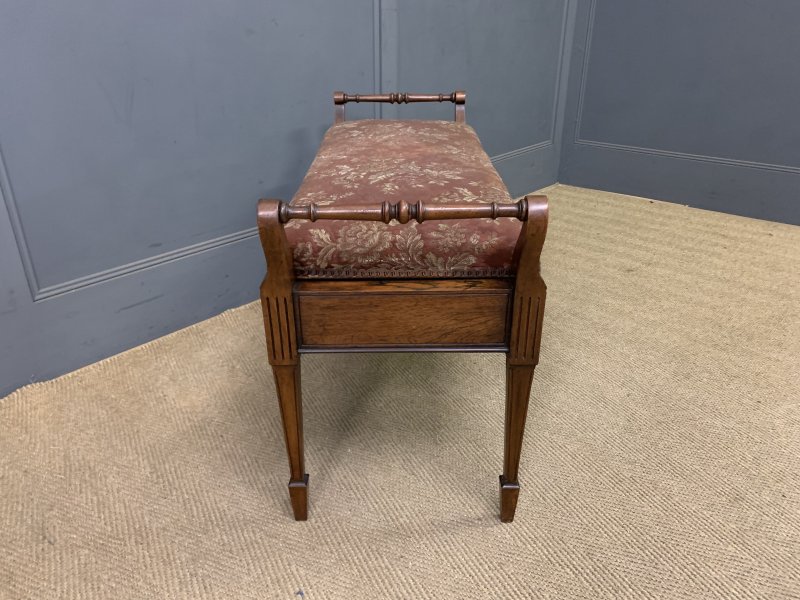 Victorian Rosewood Piano Duet Stool