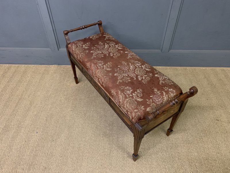 Victorian Rosewood Piano Duet Stool