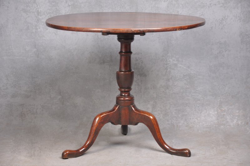 A Rare 18th Century Cherrywood Tripod Table