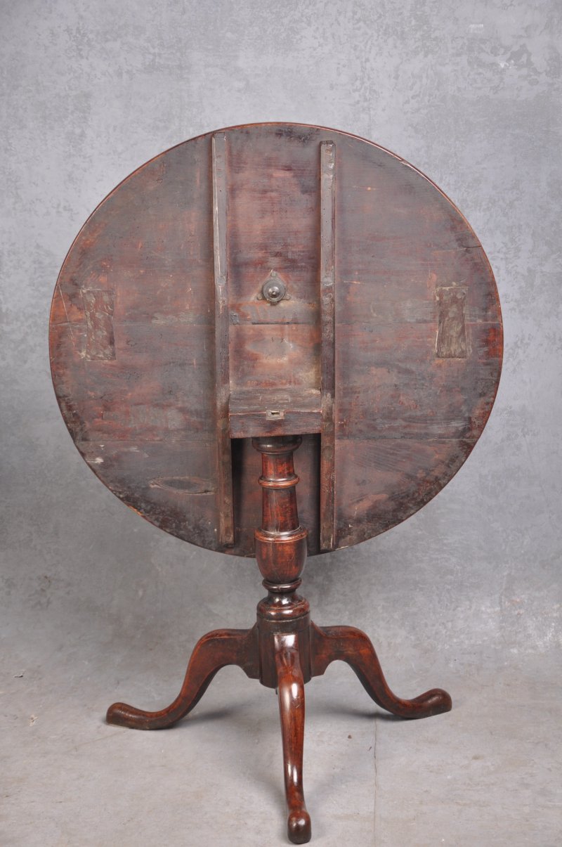 A Rare 18th Century Cherrywood Tripod Table