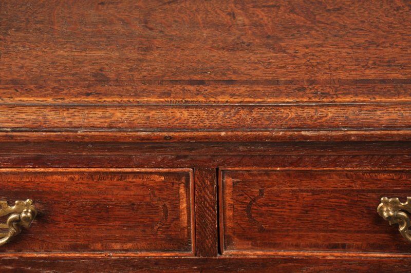 18th Century Inlaid Oak Chest Of Drawers