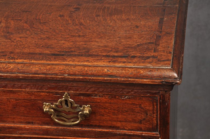 18th Century Inlaid Oak Chest Of Drawers
