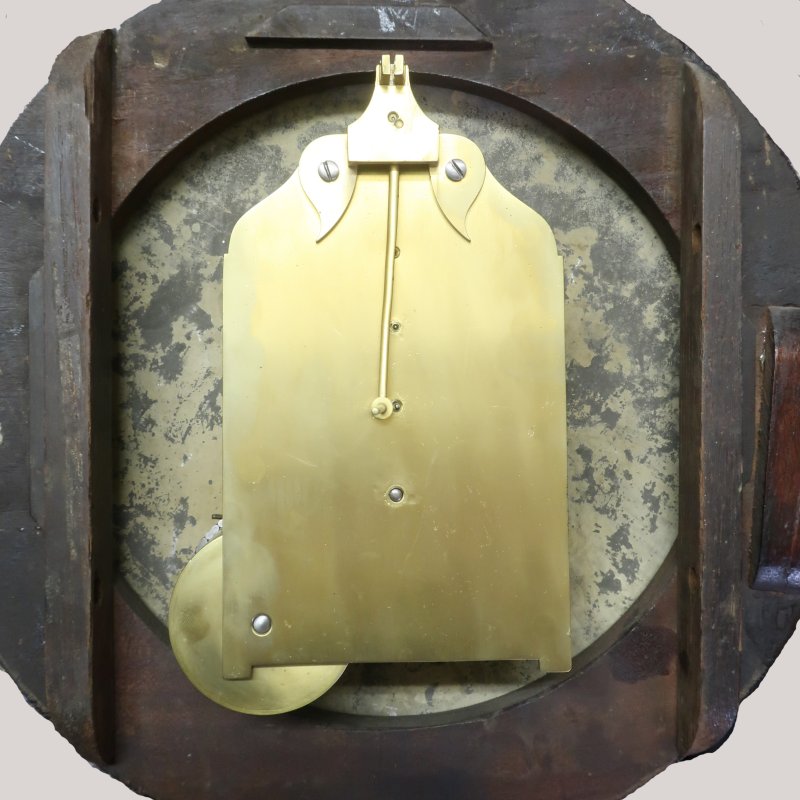 Georgian Mahogany Drop Dial Wall Clock by Borrell of London