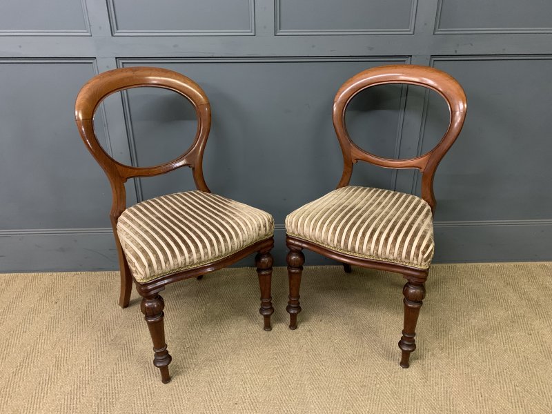 Set of 8 Victorian Mahogany Chairs by Wylie & Lochhead