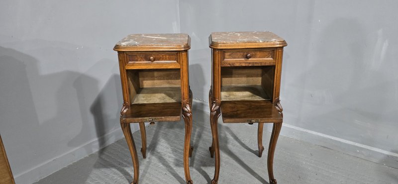 Super Pair French Bedside Lamp Cabinets