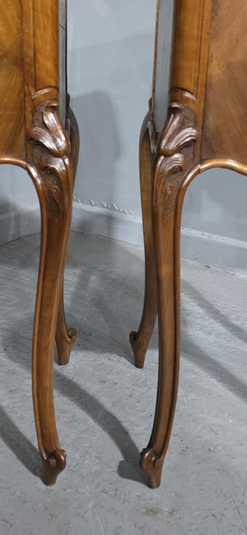 Super Pair French Bedside Lamp Cabinets