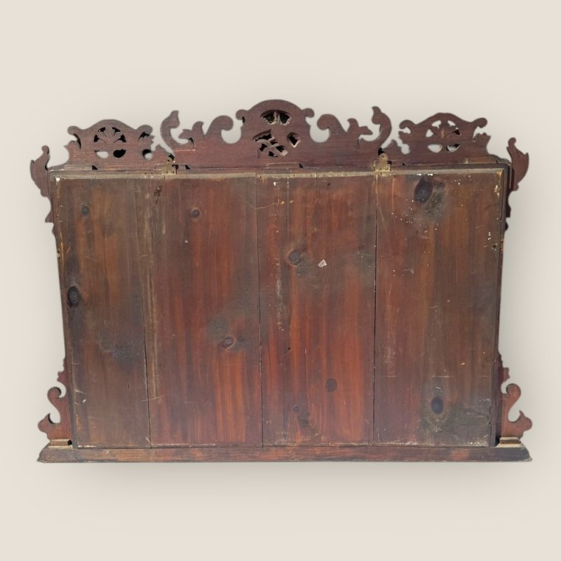 Antique 19th Century Chippendale Style Carved Mahogany & Gilt Wall Mirror