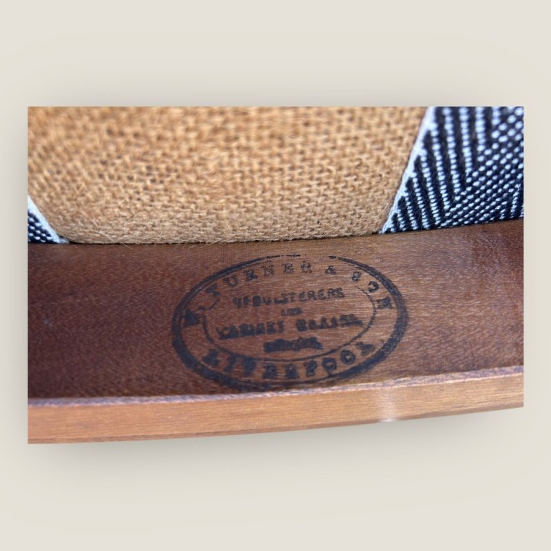 Antique Victorian Carved Mahogany 4 White Dining Chairs Turner & Son Liverpool