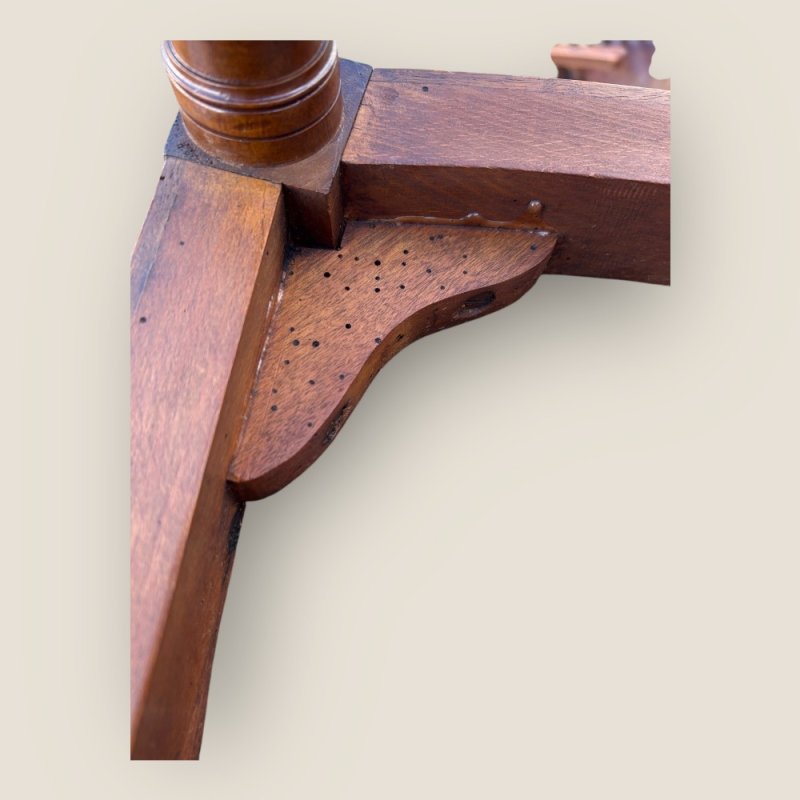 Antique Victorian Carved Mahogany 4 White Dining Chairs Turner & Son Liverpool