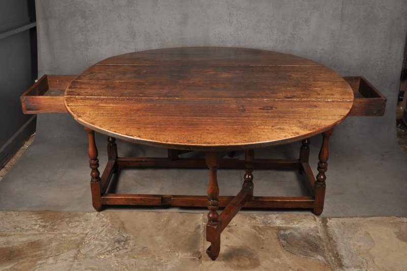 Large 17th Century Oak Gateleg Table
