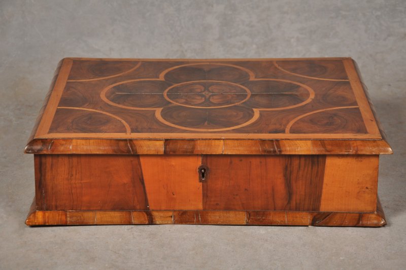 17th Century Olive Wood Lace Box
